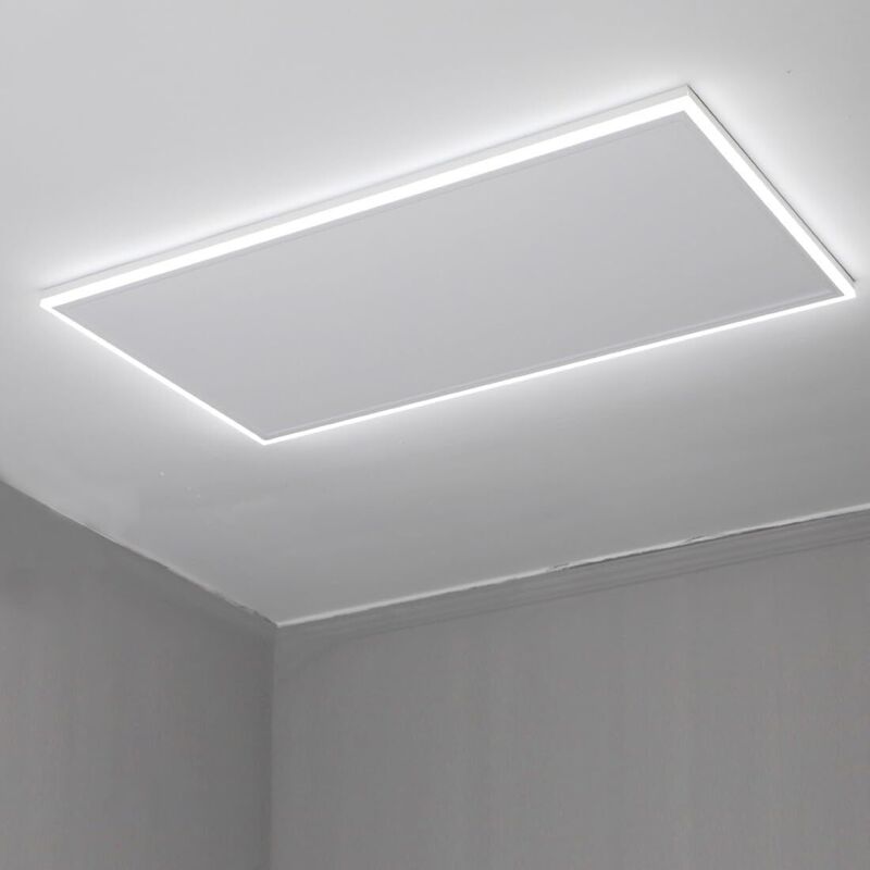 Infrarotheizung Deckenmontage 700 Watt, Infrarot Deckenheizung mit led Licht Beleuchtung, Infrarotheizung Decke mit Thermostat Fernbedienung,