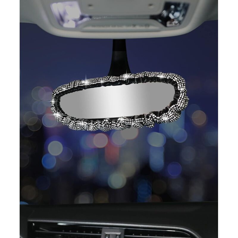 Innenspiegel fürs Auto, Innenspiegel-Dekoration fürs Auto, Glitzernde Innenspiegel-Dekoration fürs Auto, Strass-Innenspiegel fürs Auto, Passend für