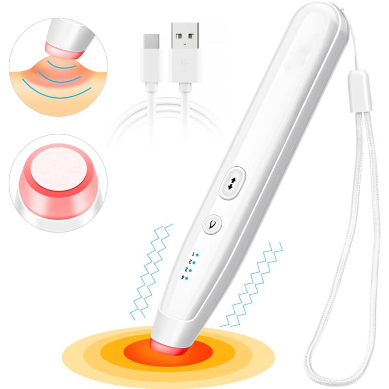 Insektenstichheiler,Mückenstich Elektro Stichheiler für schnelle Linderung,ohne chemische Stoffe Insektenstichen Stift, Elektro Stichheiler,4 Stufen