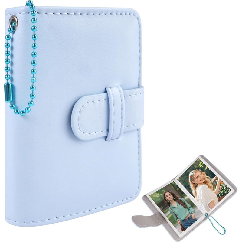 Instax Mini Fotoalbum für 3-Zoll-Film, 32 Taschen, Mini-Fotoalbum, kompatibel mit Fujifilm Instax Mini 7/7s/8/9/11/12/40/SE/90/99/Liplay/EVO,