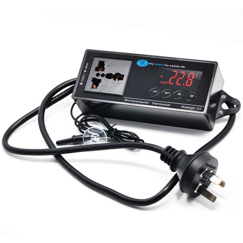 Intelligente Thermostat-Aufzuchtbox für Reptilien/Schildkröten, Krabbeltiergehege, isoliertes Terrarium, Keramiklampe, Heizmatte, Temperaturregler