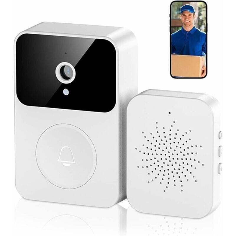 Intelligente Video-Türklingelkamera, kabellose Video-Türklingel, Festnetztelefon, Türklingel, Zwei-Wege-Anruf, einschließlich App-Steuerung für die