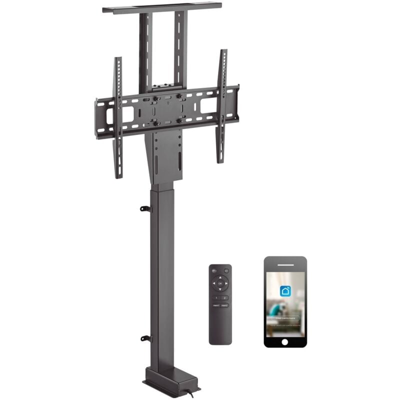 GSC - Intelligenter motorisierter TV-Liftständer für 37-80-Zoll Fernseher – Schwarz