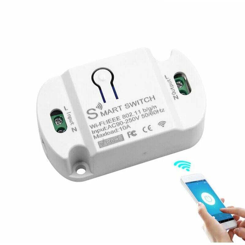 Intelligenter WLAN-Schalter, Hausstromkreissicherung, per Mobiltelefon fernsteuerbarer Timer für Haushaltsgeräte (10 A)