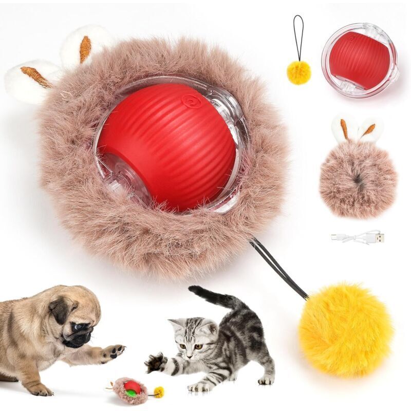 Interaktiver Katzenball, Intelligenter interaktiver Ball, Intelligentes Katzenspielzeug, Elektrischer Katzenball, Katzenspielzeug
