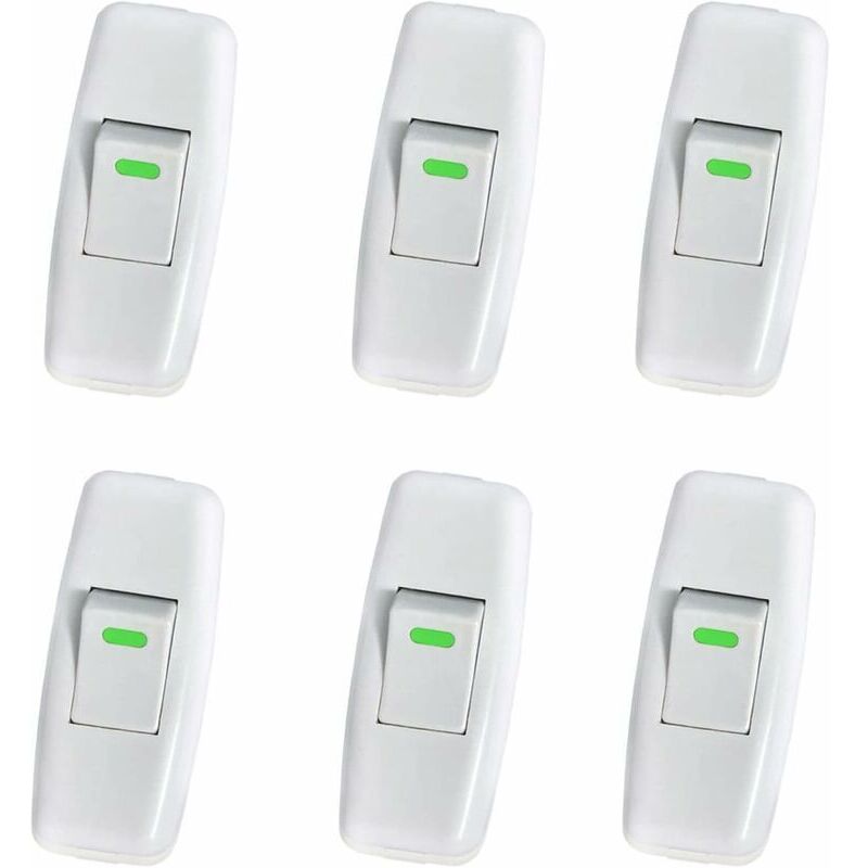 Interrupteur Lampe, Interrupteur Torpedo, Ligne Cordon Interrupteur, Interrupteur Lampe de Chevet, Interrupteur à Bascule en Ligne pour Lampe de