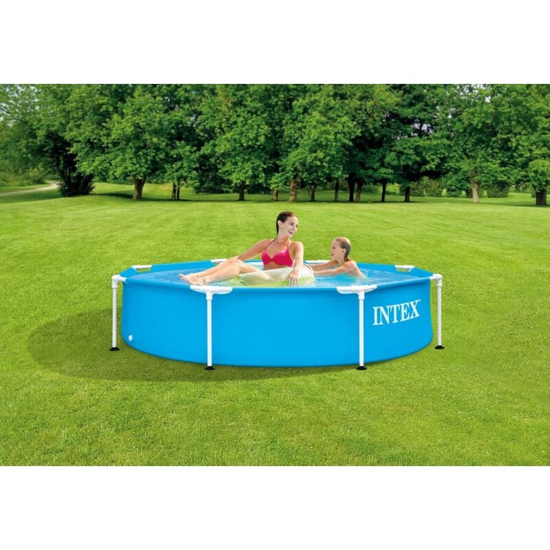 Intex - 28205 Frame Swimming Pool Ø244x51cm Aufstellpool Planschbecken Rundpool