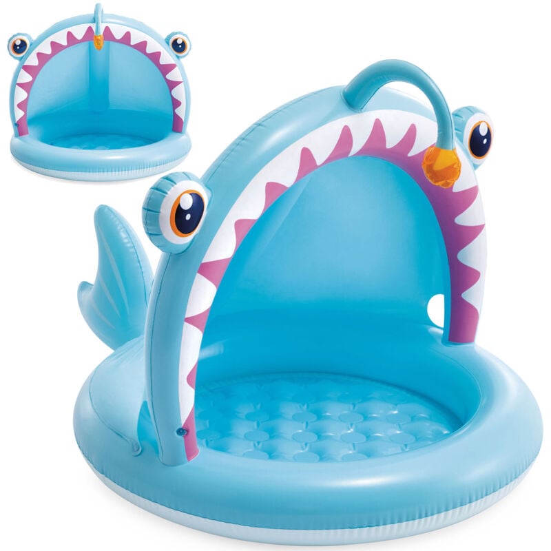 Intex 58419 Fisherman's Fish Planschbecken mit Dach, 102 x 94 cm