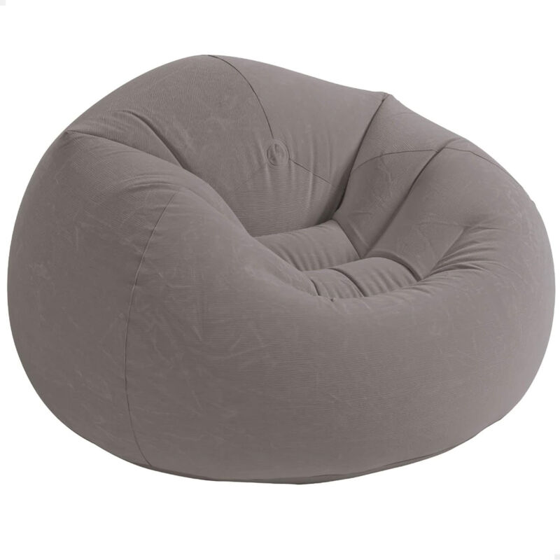 68579 Sessel Aufblasbar Sitzsack grau Aufblasmöbel Beanless Bag Chair - Intex