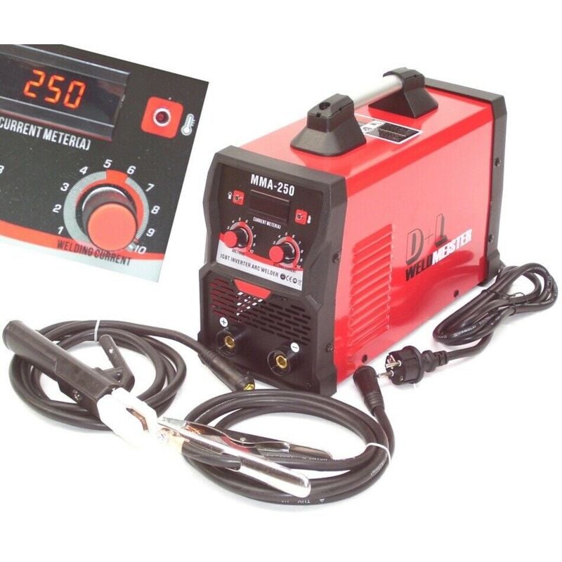 Apex - Inverter E-Hand Schweißgerät mma 250A Elektrodengerät 13962 Elektrodeninverter