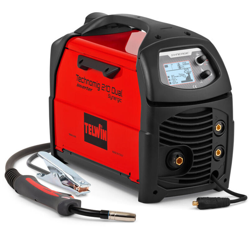 Inverter Multiprozess-Schweißgerät Technomig 210 Dual Synergic - 230V Telwin 816231