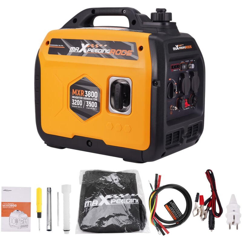 Inverter Stromerzeuger 3500W leise tragbarer Generator Benzin for Camping Reisen