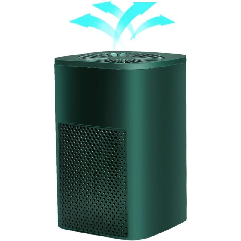 Sjqka - Ionischer Luftreiniger für Schlafzimmer, Luftreiniger mit HEPA-Filter, entfernt effektiv Staub, Zigarettenrauch, Haustiergerüche, Pollen,