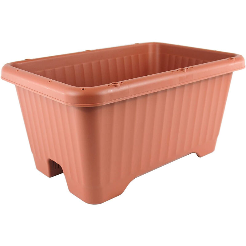 Iris Ohyama - Air Gemüse-Pflanzgefäß Blumentopf mit Wasserablaufsystem für die Gartenarbeit – Air Gemüse-Pflanzgefäß 530, braun