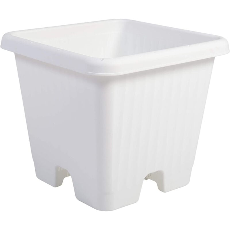 Iris Ohyama - Air Gemüsetopf 400 Air Gemüsetopf mit Wasserablaufsystem für die Gartenarbeit, weiß