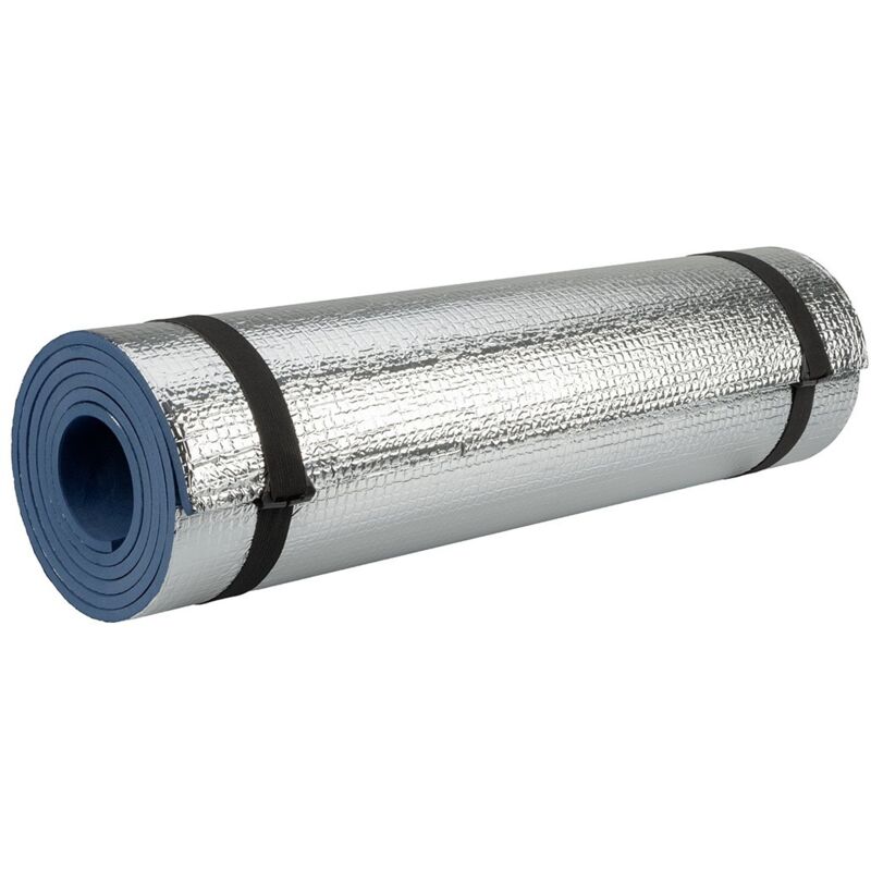 Isomatte für Schlafsack oder Luftmatratze - 180x50x0,6 cm - eva/alu