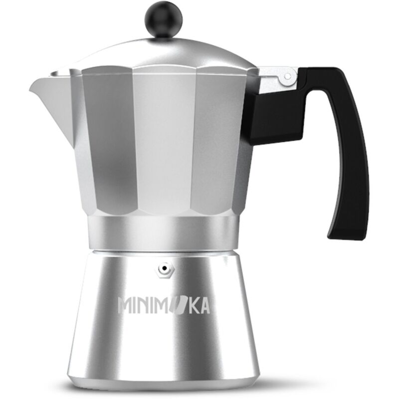 Taurus - Minimoka 12 Tassen italienische Kaffeemaschine, 12 Tassen, Sockel und Filter de Edelstahl, ergonomischer Griff, Sicherheitsventil de,