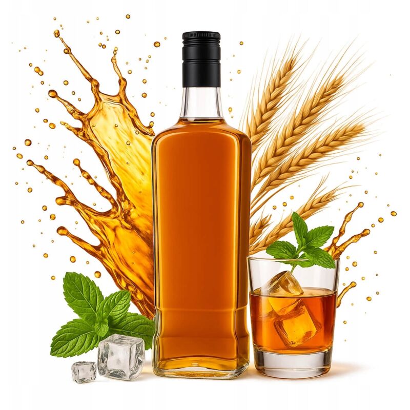 JACK WALKER 700ml Glasflasche mit Verschluss für Whisky, Schnaps, Wein, Saft