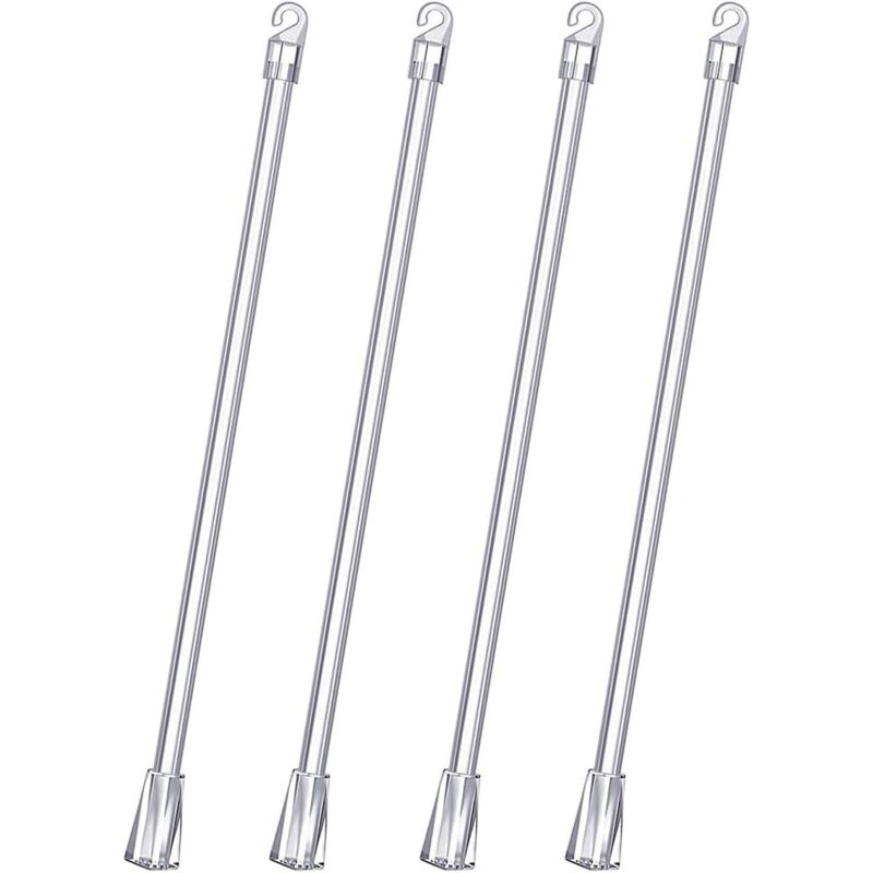 Jalousie-Hebestange, 4 Stück 30 cm Jalousie-Gardinenstangen, Drehstange für Rollos, Vorhangöffner, Fensteröffner, Fensterstangenöffner