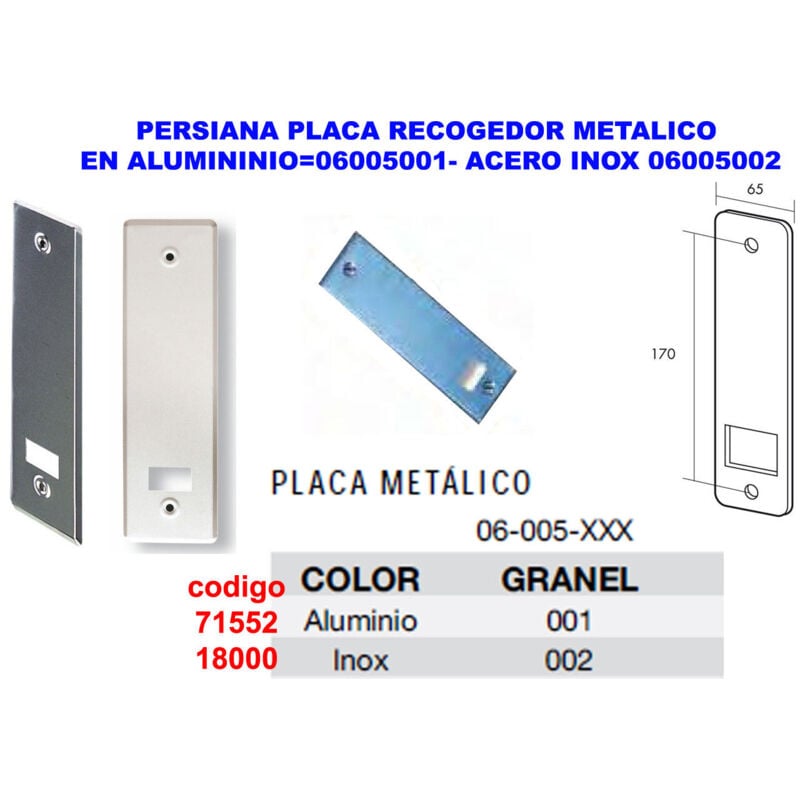 Fplus - Jalousie mit Metallkollektorplatte aus Edelstahl 06005002