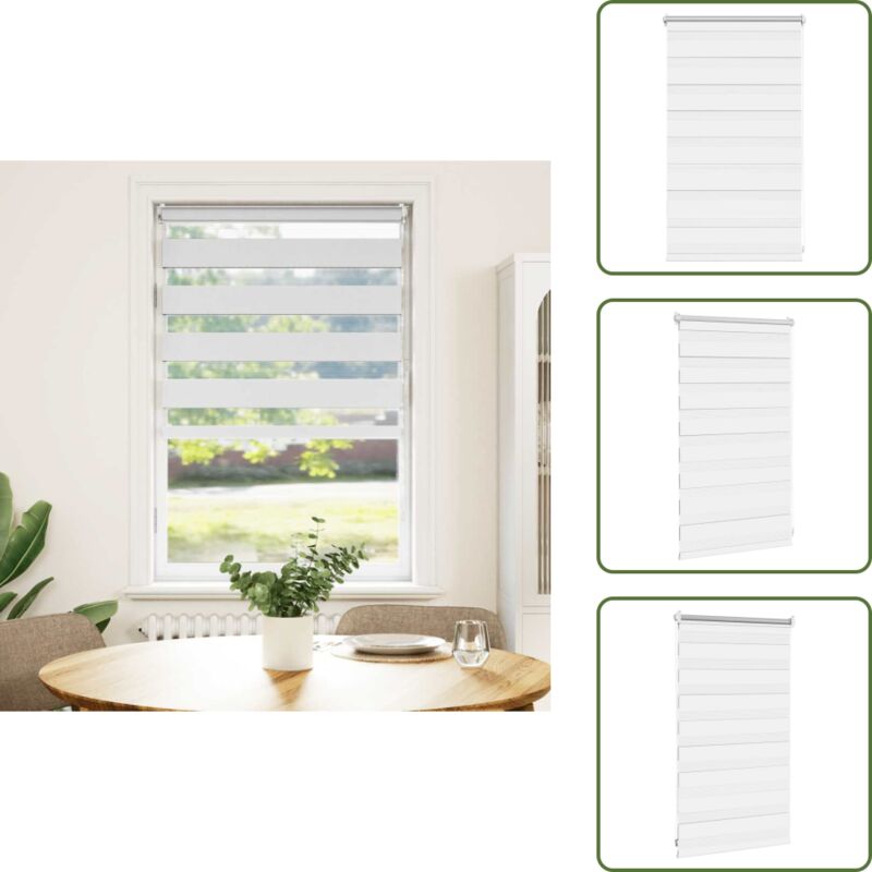 Doppelrollo Seitenzug Duo 50 x 100 cm - Doppelrollo - Lichtdurchlässig - Raffstore - Fensterrrollo - Gardine