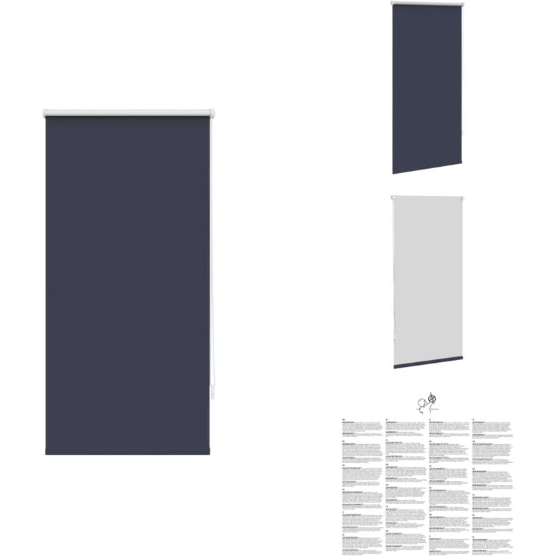 Vidaxl - Verdunklungsrollo Verdunkelungsrollo Rollo 60x120 blau - Fensterrollo - Verdunkelungsrollo - Blaues Rollo - Rollo Mit Kettenantrieb