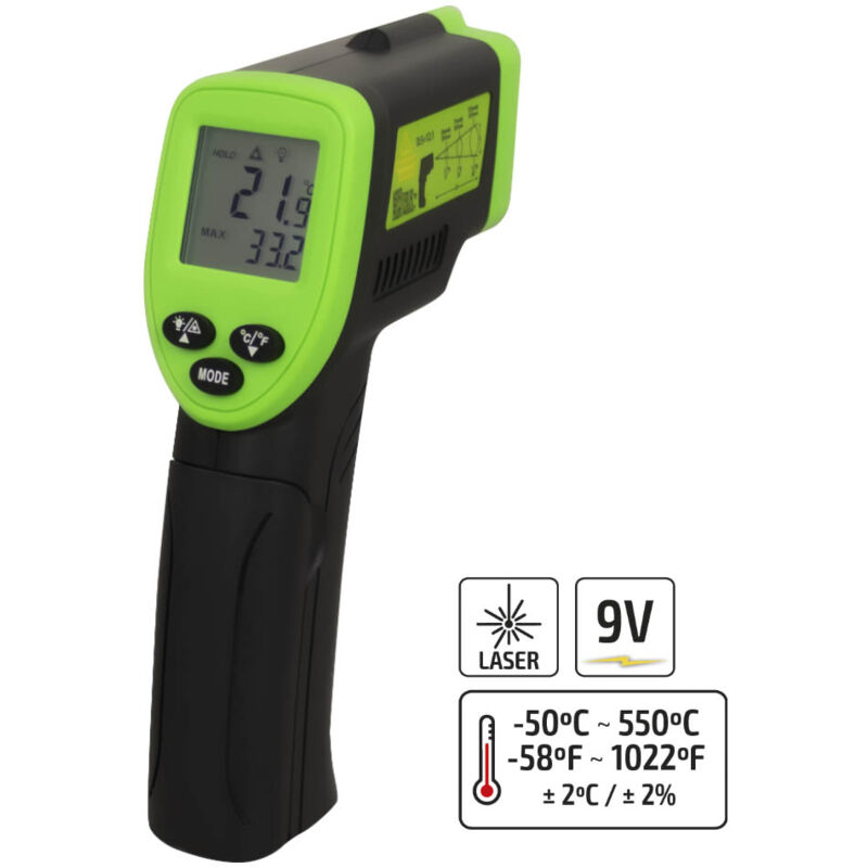 JBM - laser-thermometer -50º bis 330ºC 52162