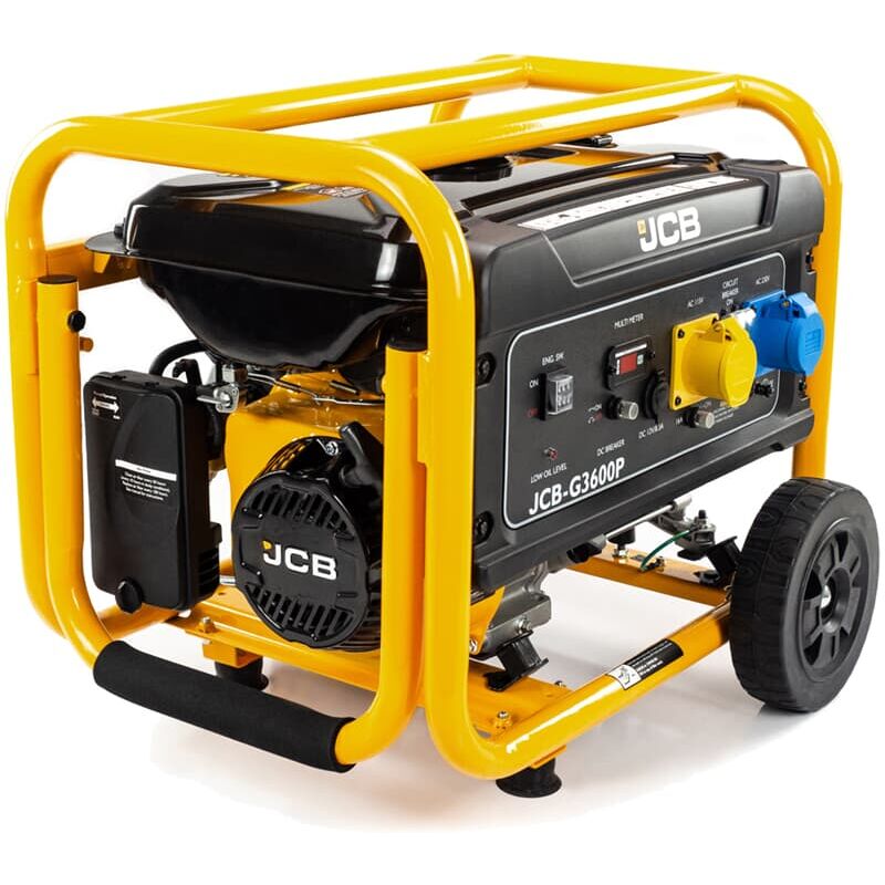 JCB Benzin Stromgenerator G3600P Stromerzeuger 3600 W (3,6 kW) 7,5 PS AVR-System