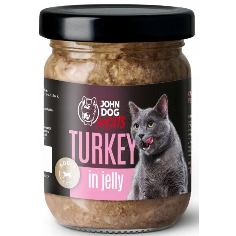 JD für Katzen Ausgewachsene Katzen Nassfutter in Geleeform 100 g – Truthahngelee 100 g