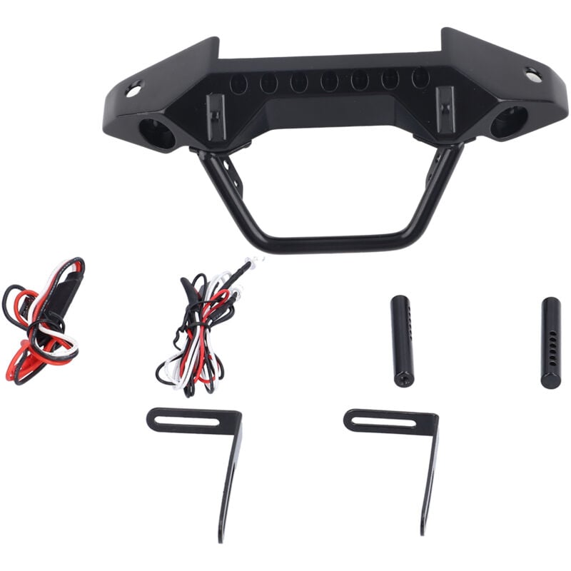 Jeffergarden Metall vordere Stoßfänger Winde Licht für Traxxas /TRX -4 /SCX10 II 90046 90047 RC -Autoteile