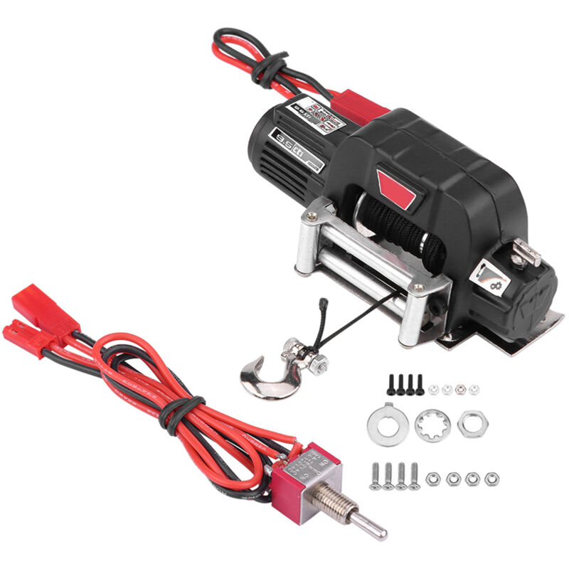 Jeffergarden RC-Crawler-Winde, Hochfestigkeit Metall + Plastikauto für Offroad