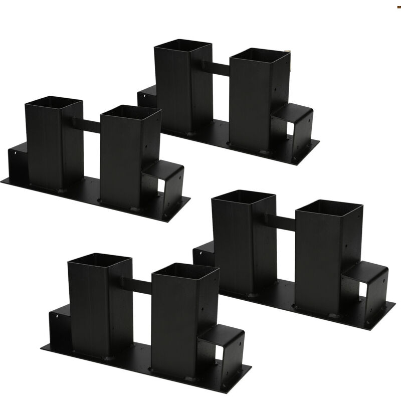 Jiubiaz 4x Holzstapelhilfe Stapelhilfe für Brennholz Holzstapelhalter Kaminholz Gestell Holz