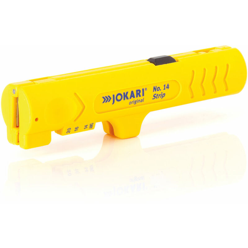 JOKARI Entmanteler Strip för PVC Kabel ö‚Å’ü 4-13 mm inkl. Klinge för Löngsschnitt