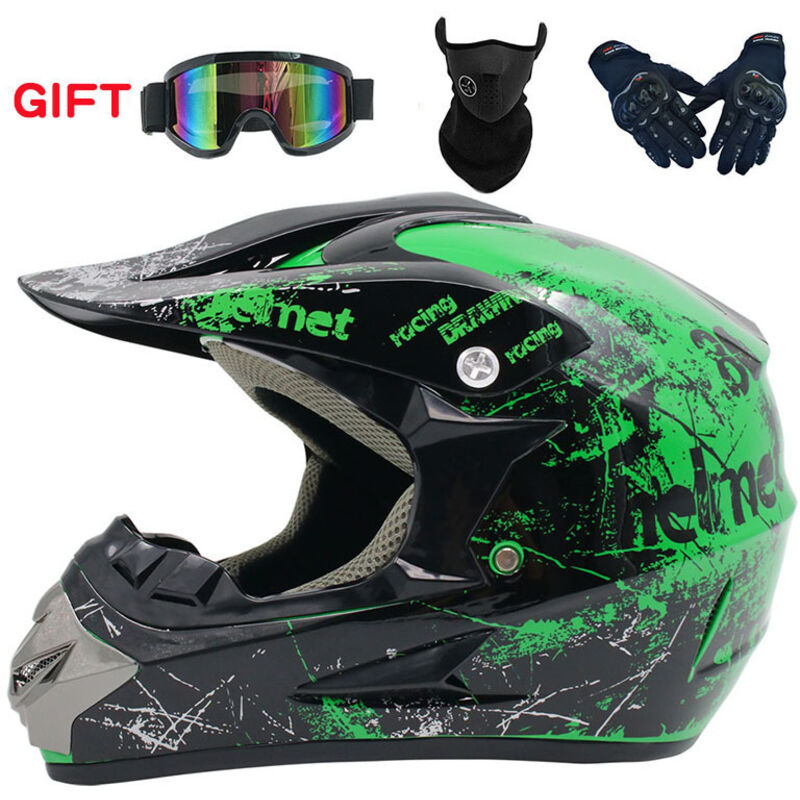 Jugend-Motorradhelme, Kinder-Fahrradhelm, Jungen und Mädchen Ski-Scooter-MTB-Helm, Geeignet für alle Jahreszeiten,L