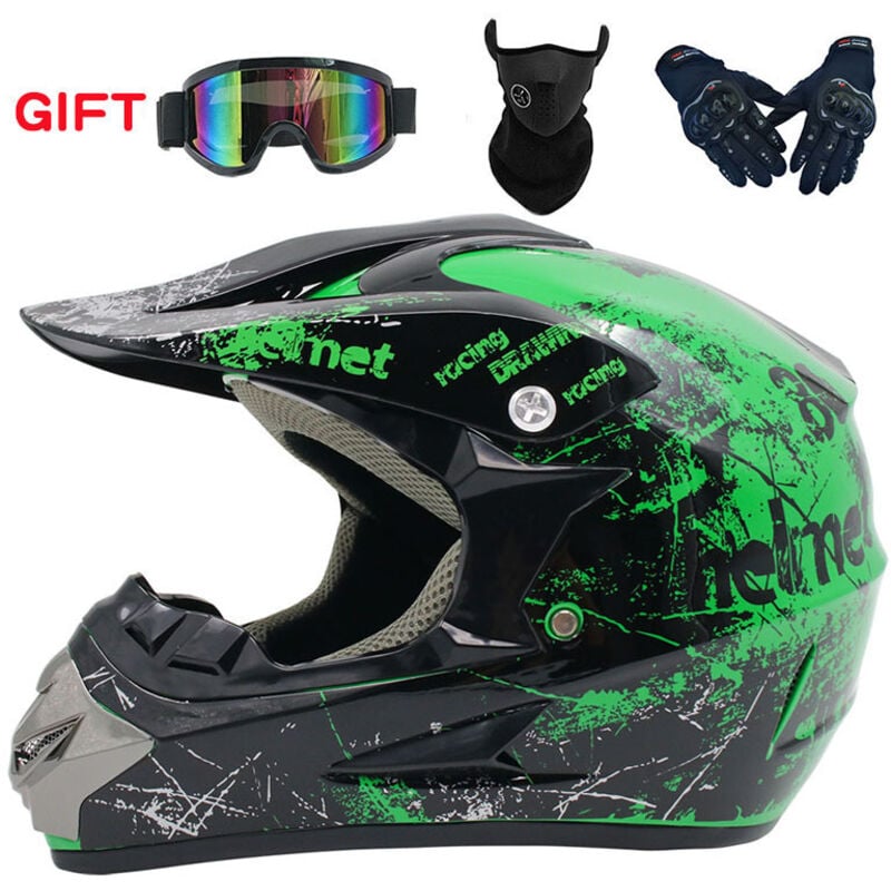 Rapanda - Jugend-Motorradhelme, Kinder-Fahrradhelm, Jungen und Mädchen Ski-Scooter-MTB-Helm, Geeignet für alle Jahreszeiten,XL