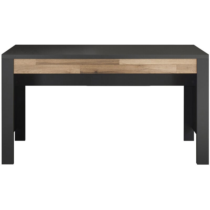 Jugendzimmer Schreibtisch 140 cm DARWIN-78 in grau mit Montana Eiche Nb., b/h/t ca. 140/74/60 cm