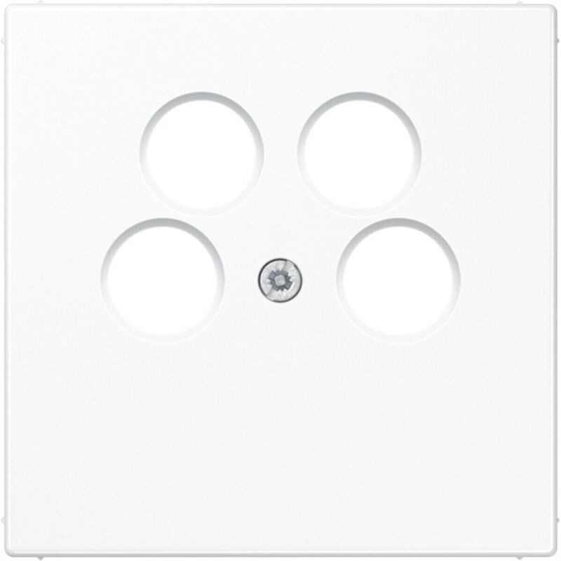 Jung - 1fach Abdeckung tv-, Radio-, SAT-Steckdose, tv-, Radio-Steckdose Weiß LS990-4SAT2WW 1 St.