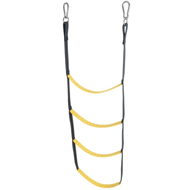 Junges Seil als Seeleiter, geeignet für Schlauchboote, Kajaks, Motorboote und Kanus.