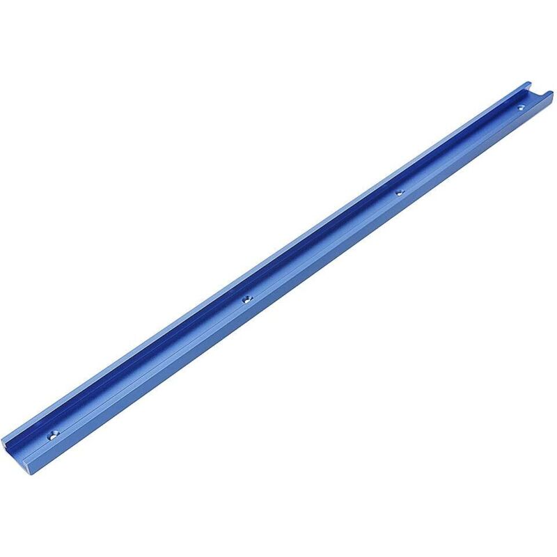 800 mm 30 x 12,8 mm blaue T-Spitze-Gehrungsschiene für Tischkreissäge, Oberfräse und Holzbearbeitungswerkzeuge WWLAI TRADING SARL