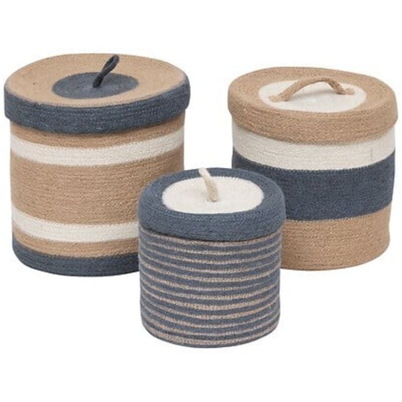 Atmosphera - 3 Körbe Oceane aus Jute créateur d'intérieur