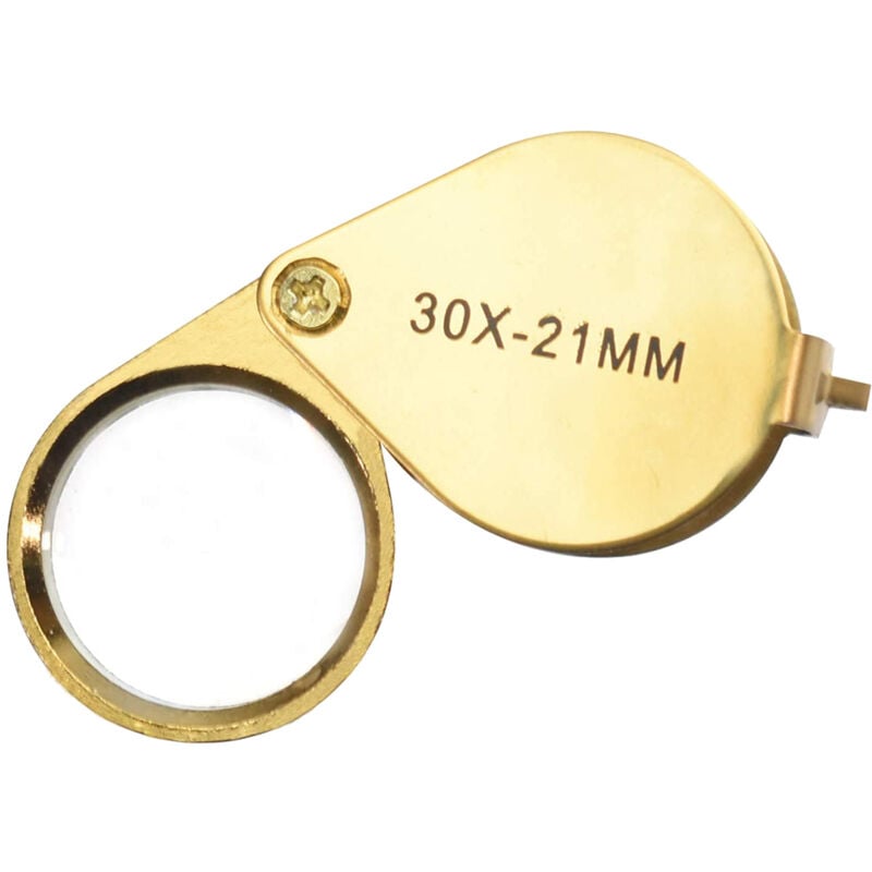 Juwelier-Lupe, Glaslinse für Zuhause, Werkstatt, Klassenzimmer, Schmuck, Münzen, Briefmarken, Uhren, Identifizierung