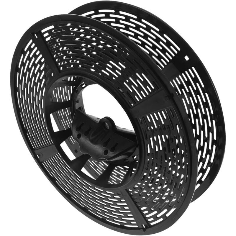 Kabelaufroller für Weihnachtsbeleuchtung, Kabelwickler mit Tragegriff, Aufbewahrungsspule für Kabel und Lichterketten, praktische schwarze Kabelspule