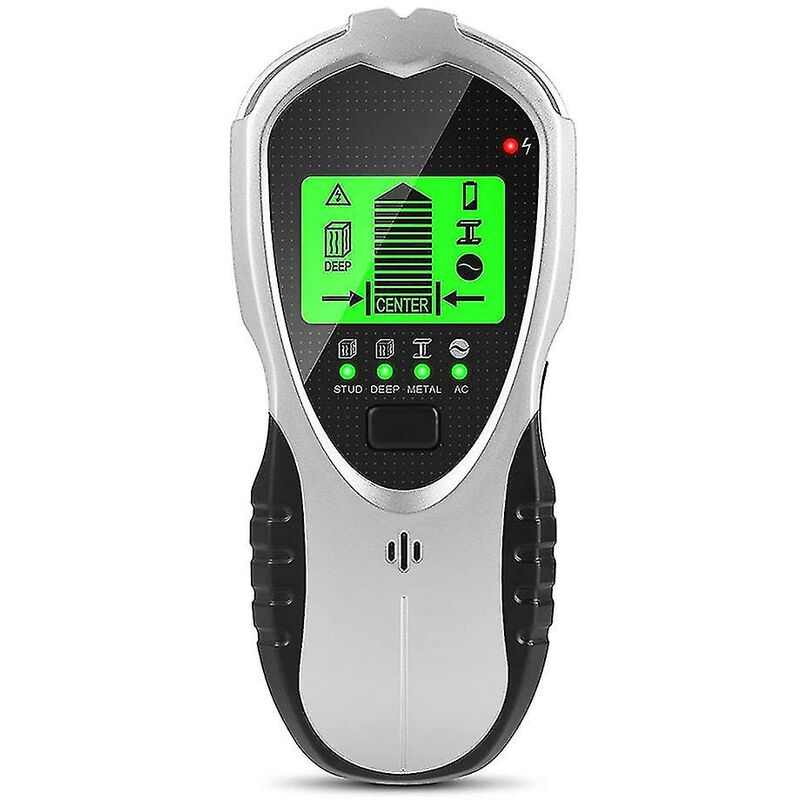 Woosien - Kabelfinder, Wandscanner-Detektor, 4-in-1, multifunktional, mit LCD-Display, Audio-Alarm, Metalldetektor für Metall, Holz, Strom, Mo