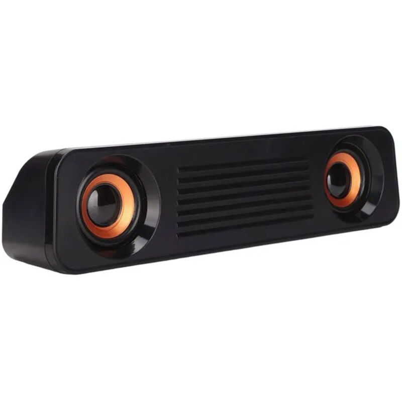 Kabelgebundener Lautsprecher, PC-Lautsprecher, 360°-Stereo-HiFi-Subwoofer, 3,5-mm-Klinkenstecker, langer tragbarer Desktop-Lautsprecher