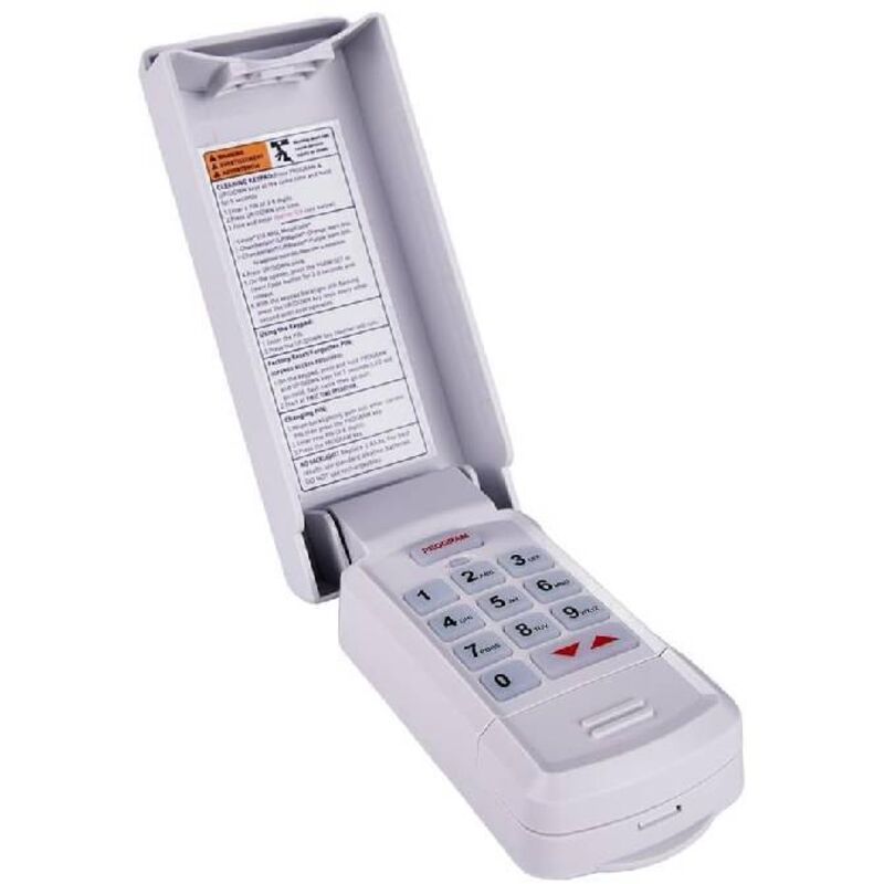 Kabellose Fernbedienung für Garagentor-Tastatur, kompatibel mit Intellicode GK-R, 100 m Übertragungsreichweite, beleuchtete Tastatur für den