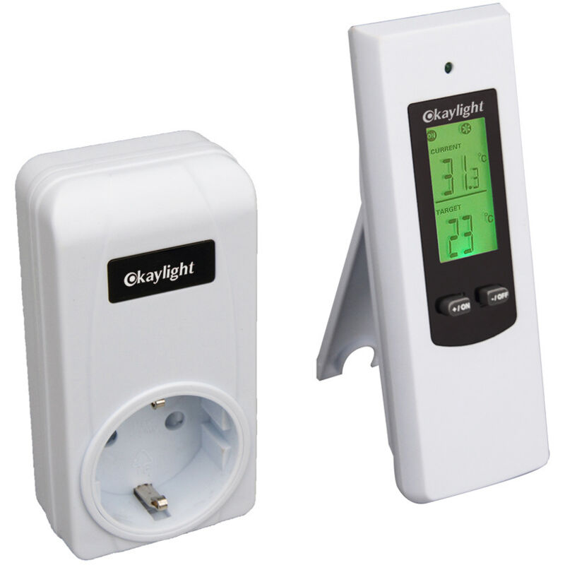 Kabelloser Raumthermostat mit Fernbedienung für elektrische Heizkörper und mobile Klimageräte