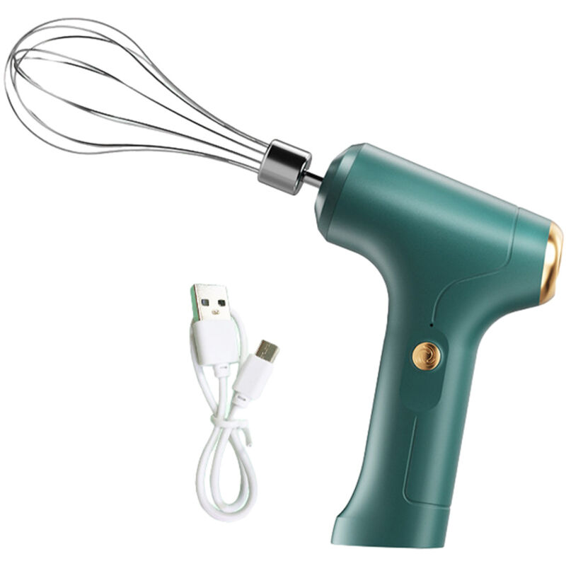 Kabelloser Handmixer, elektrischer Schneebesen, USB-wiederaufladbarer tragbarer elektrischer Mixer, einstufig (ein-/zweistufig)