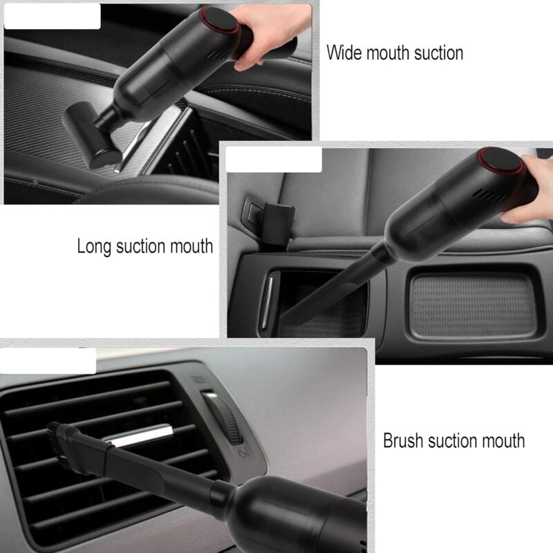 Kabelloser Handstaubsauger, 8000 Pa, 120 W, wiederaufladbar, Tischstaubsauger, Autostaubsauger, leistungsstark und leise, Mini-Reiniger für