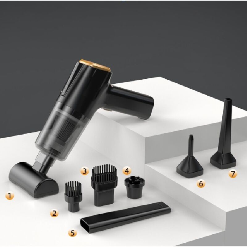 Kabelloser Handstaubsauger: Mini-Akku-Handstaubsauger mit starker Saugkraft – kleiner kabelloser tragbarer Autostaubsauger