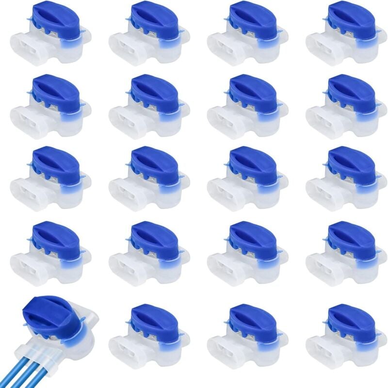 Kabelverbinder, 20 Stück Roboter-Rasenmäher-Anschluss, Rasenmäher gefüllt mit Original-Harz-Gel, für Roboter-Rasenmäher Automower Original Rasenmäher